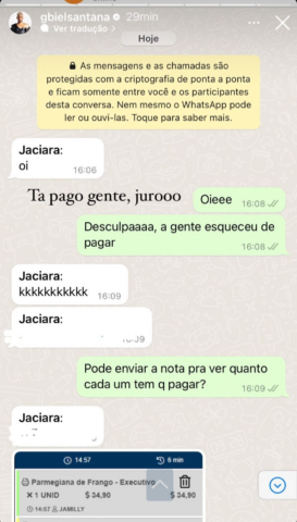 Gabriel Santana via stories do Instagram Gabriel Santana via stories do Instagram