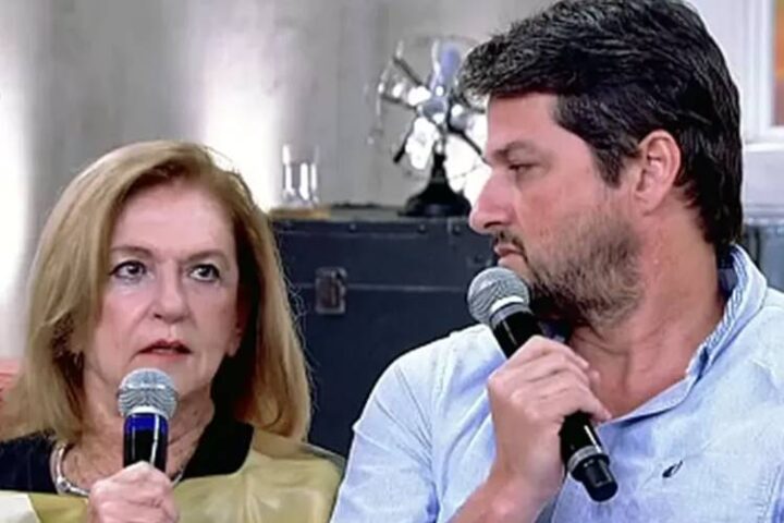 Júlia e Marcelo Serrado