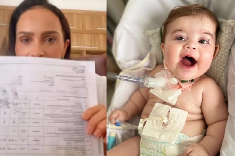 Letícia Cazarré deixa os fãs assustados com três páginas de prescrições médicas para Maria Guilhermina