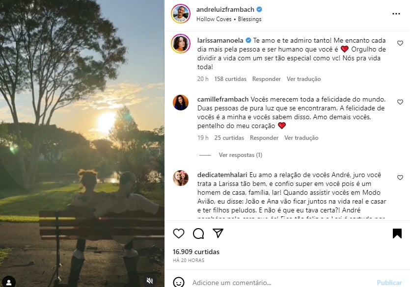 Postagem André Luiz  (Foto: Reprodução Instagram)