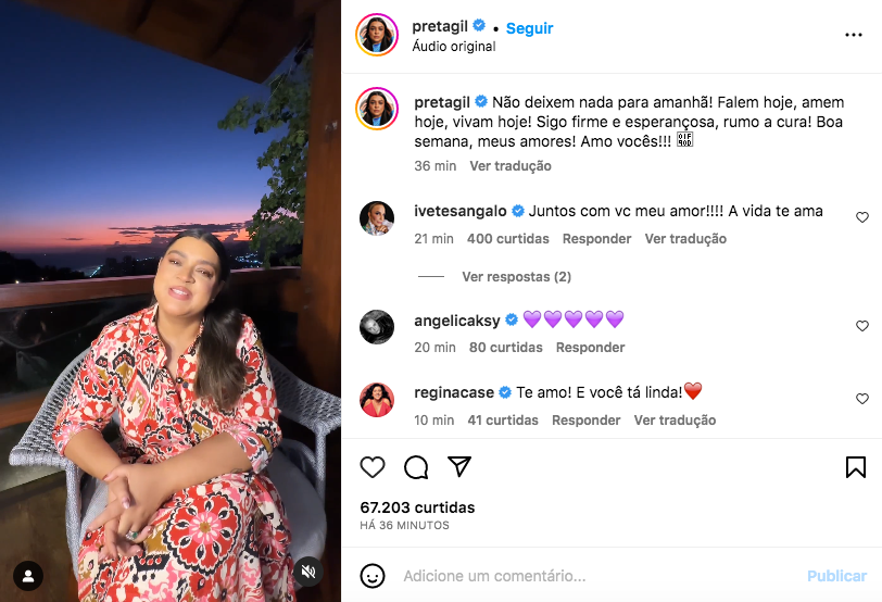Regina Casé via Instagram