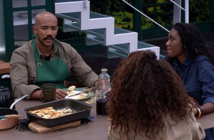 Ricardo, Sarah e Domitila no BBB23 - Foto: Globo