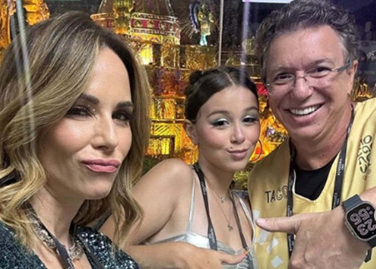 Ana Furtado com a filha e Boninho - Instagram
