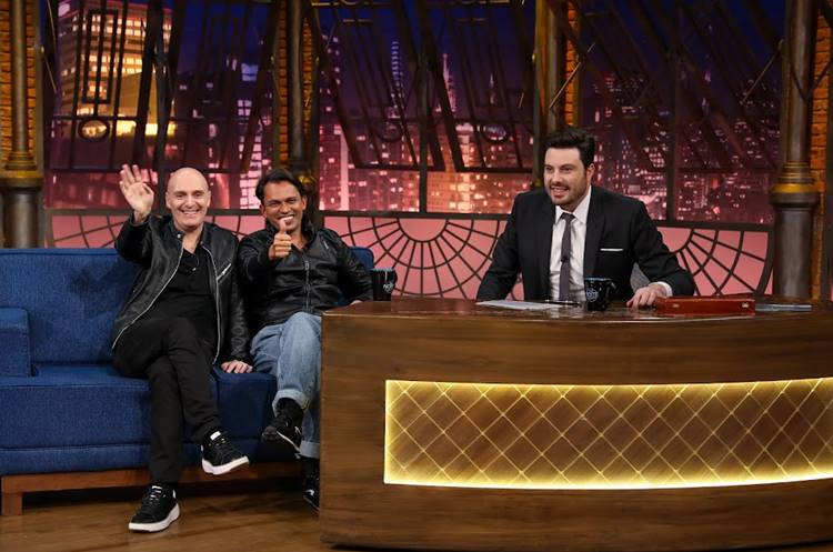 Danilo Gentili recebe Double You no The Noite - Foto: Rogerio Pallatta/SBT