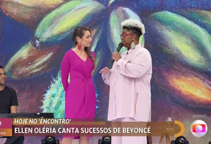 Ellen Oléria e Patrícia Poeta - Foto: Encontro/TV Globo