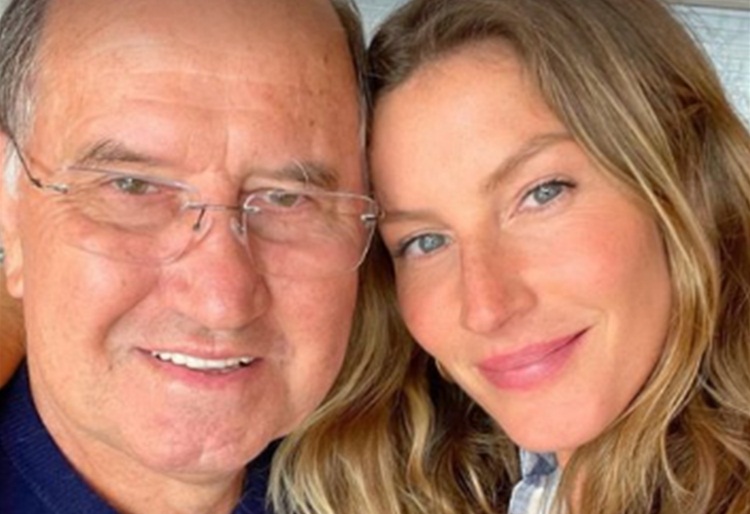 Gisele Bundchen e o pai - reprodução instagram