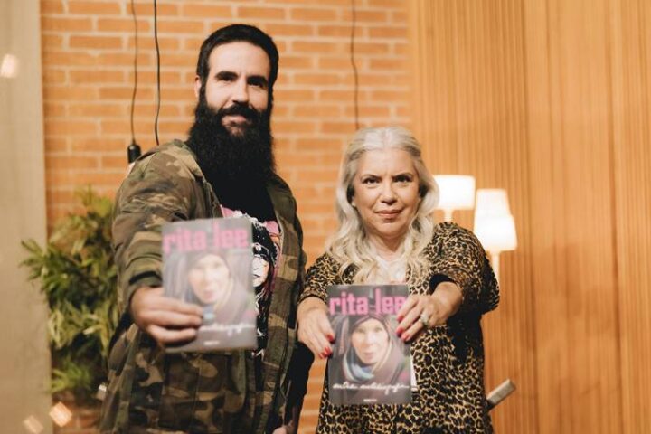 Guilherme Samora e Astrid Fontenelle