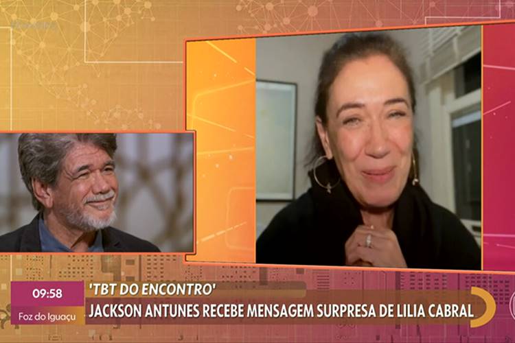 Lilia Cabral surpreende Jackson Antunes no ‘Encontro’: “merece todos os elogios”