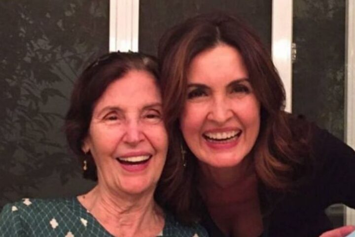 Fátima Bernardes e a mãe