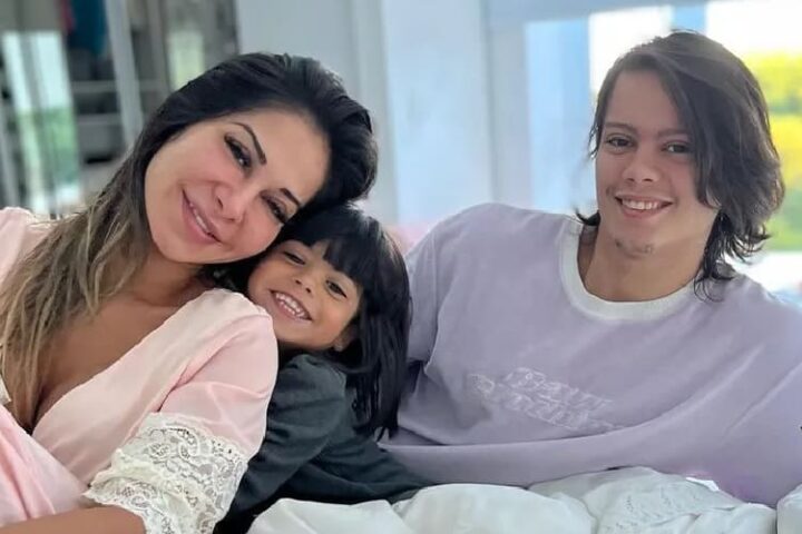 Maíra Cardi, Sophia e Lucas