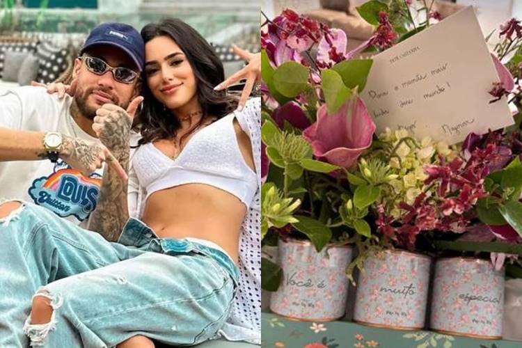 Grávida, Bruna Biancardi ganha mimo de Neymar no ‘Dia das Mães’ e valor surpreende