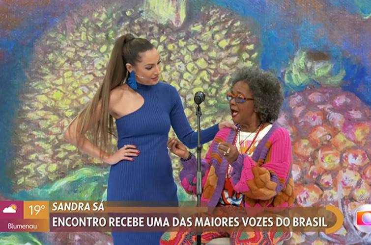Sandra Sá revela no ‘Encontro’ motivo de mudança em nome artístico
