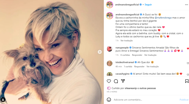 Postagem de Andréa Nóbrega Postagem de Andréa Nóbrega
