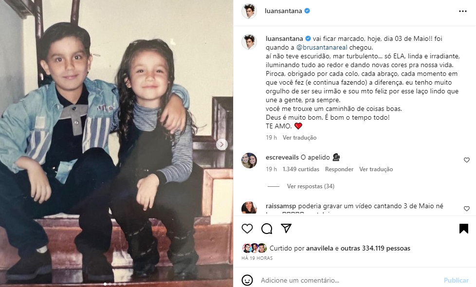 Postagem Luan Santana (Foto: Reprodução Instagram)
