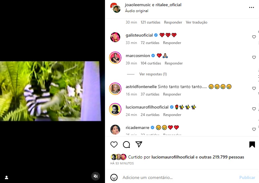 Postagem sobre Rita Lee (Foto: Reprodução Instagram) Postagem sobre Rita Lee (Foto: Reprodução Instagram)