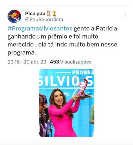 Repercussão Prêmio do Programa Sivio Santos