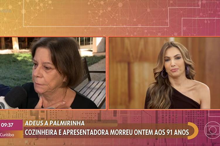 Sandra, filha de Palmirinha, surge aos prantos no ‘Encontro’ e agradece Patrícia Poeta: “obrigada pela homenagem”