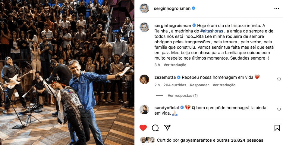 Serginho Groisman via Instagram