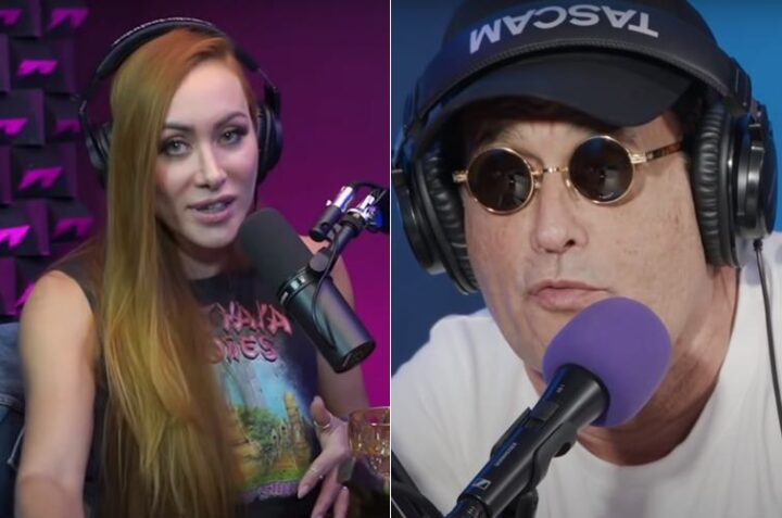 Sérgio Mallandro e Aline Dahlen