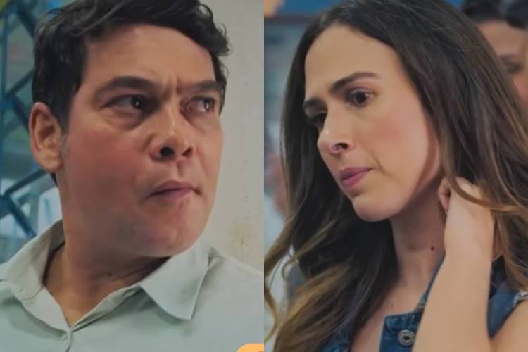 Terra e Paixão: Anely dá de cara com Tadeu e fica em pânico