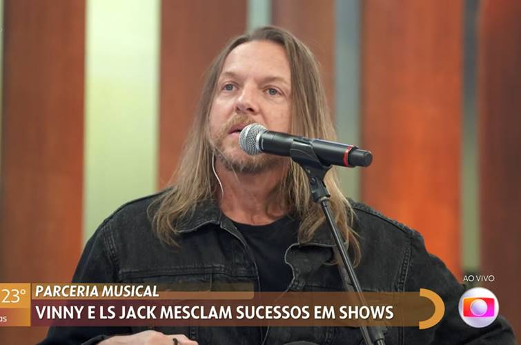 No ‘Encontro’, Vinny fala da parceria com o LS Jack e do ex-vocalista Marcus Menna