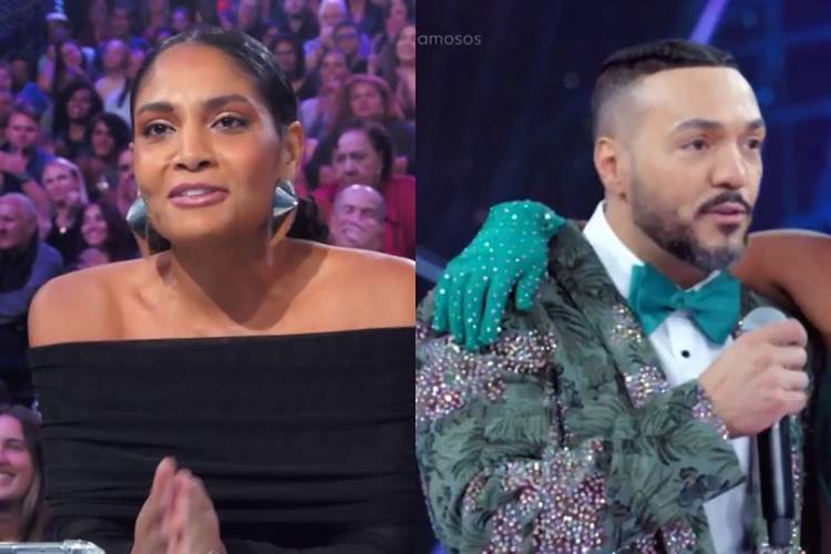Barbara Reis tieta Belo na ‘Dança dos Famosos’ e faz convite ao cantor