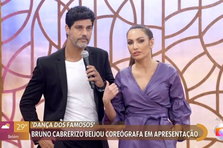 Bruno Cabrerizo e Patrícia Poeta no Encontro