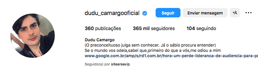 Dudu Camargo via Instagram