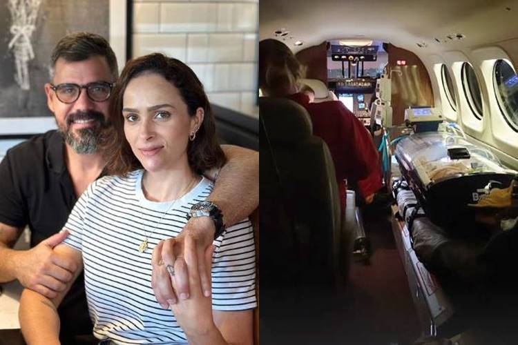 Após cirurgia, Letícia Cazarré volta com a filha ao Rio em UTI aérea: “A vida é uma viagem”