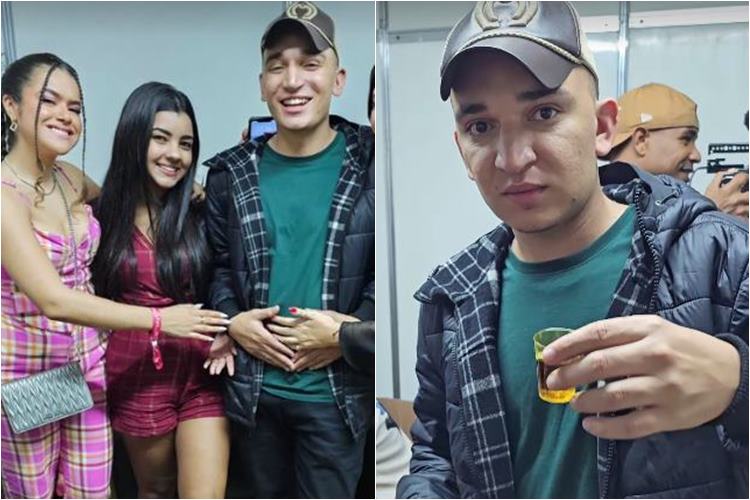 Maisa posa ao lado de João Gomes e Ary Mirelle: ”clima estranho”