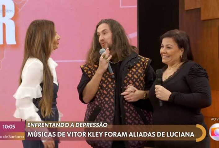 Poeta, Vitor e Luciana - Foto: TV Globo