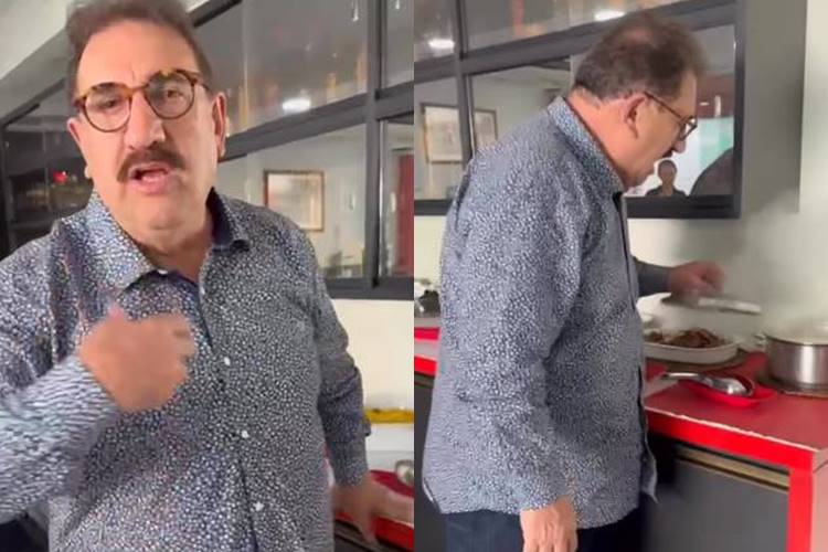 Ratinho se queima com panela