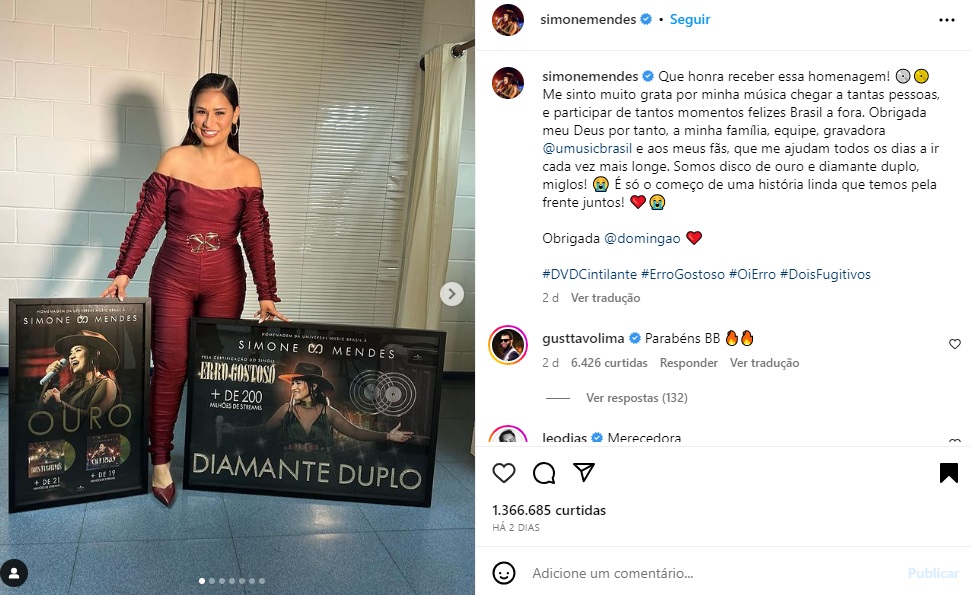 Simone (Foto: Reprodução Instagram)