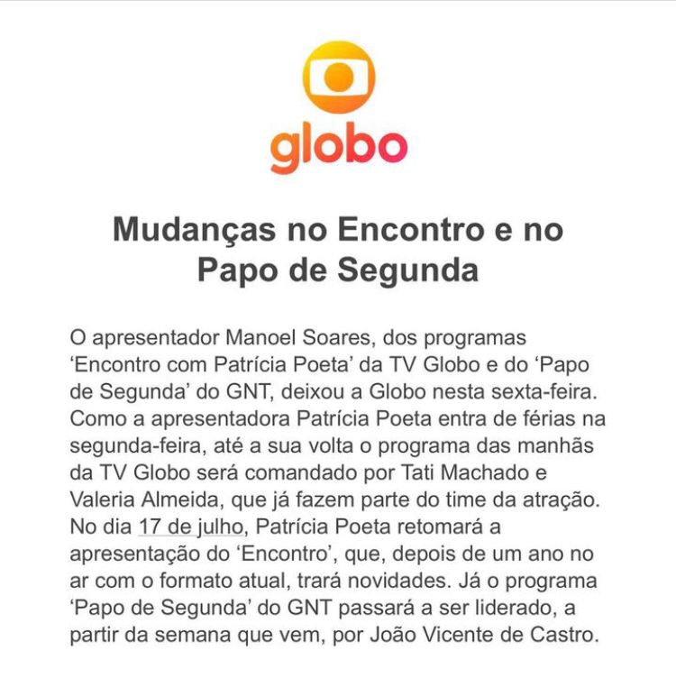 Manoel Soares - Reprodução Rede Globo