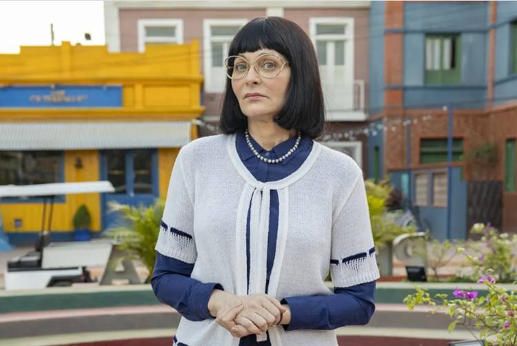 Alexandra Richter como Nice em "Terra e paixão" — Foto: Fábio Rocha/Globo