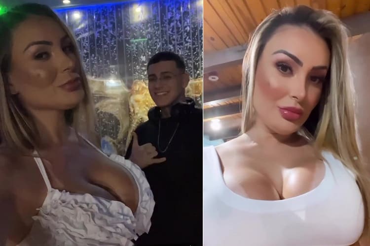 Andressa Urach surge em motel com o filho e outro homem: ‘vai dar o que falar, hein, mãe’