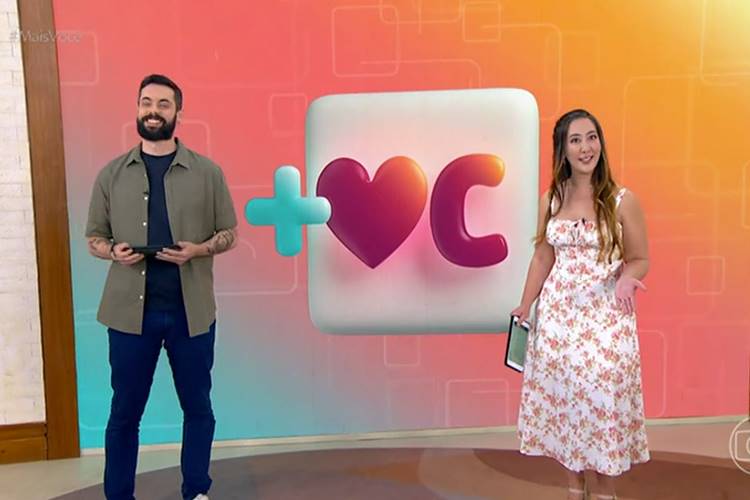 Cauê Fabiano e Ju Massaoka no Mais Você