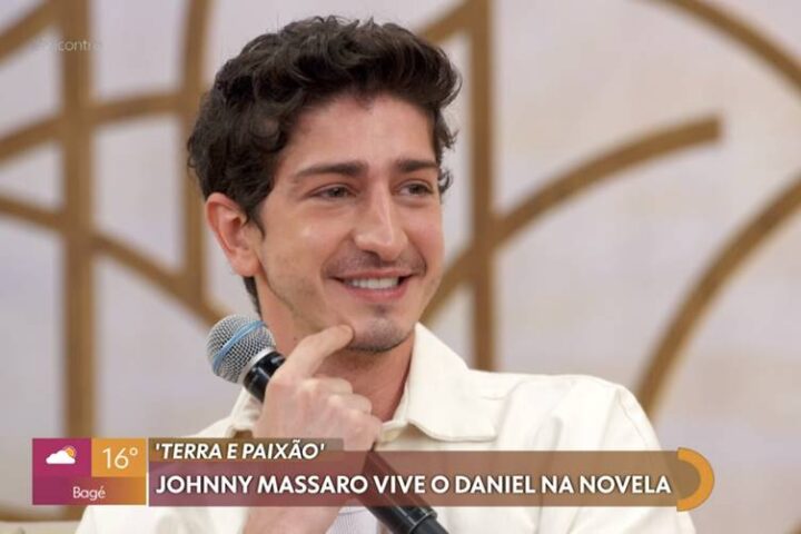 Johnny Massaro no Encontro - Foto: TV Globo