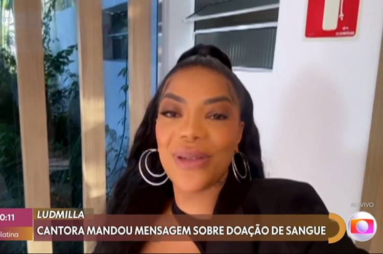 Ludmilla abre o coração no ‘Encontro’ após fãs se moverem em prol da doação de sangue