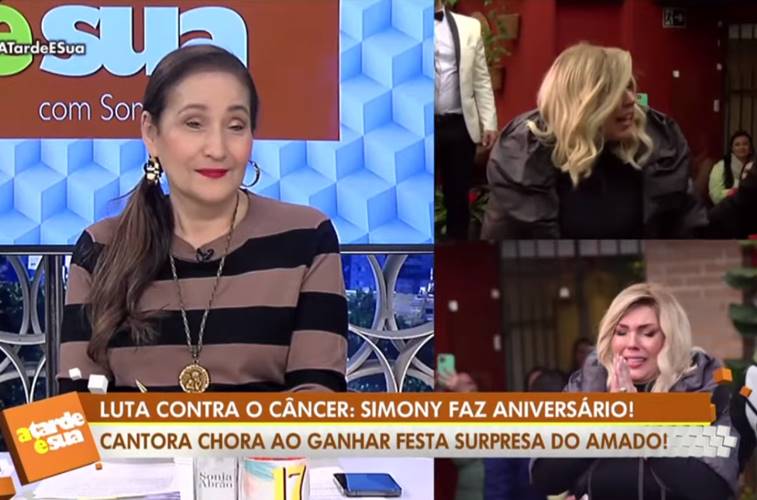 No ‘A Tarde é Sua’, Sonia Abrão revela que Simony vai se casar com Felipe Rodriguez