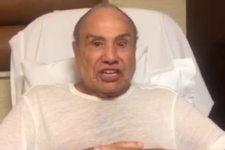 Stênio Garcia surge irritado durante internação no hospital: ‘por que ficar matando as pessoas?’