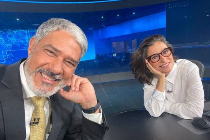 William Bonner e Renata Vasconcellos no Jornal Nacional