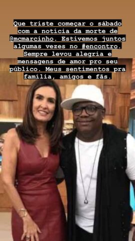 Fátima Bernardes e MC Marcinho