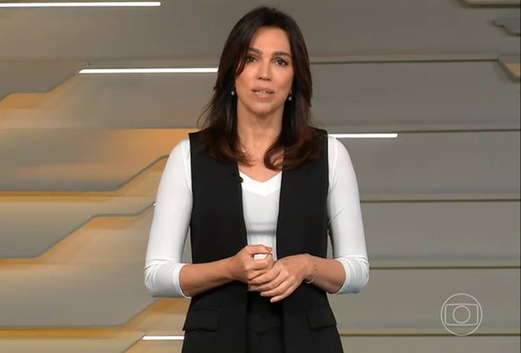 Ana Paula Araújo encerra o ‘Bom Dia Brasil’ abalada com a morte de Léa Garcia
