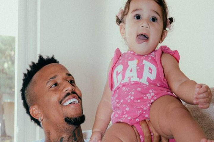 Éder Militão e filha Éder Militão e filha