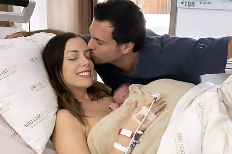 Nasce Luigi, filho de Fabiana Justus e Bruno D’Ancona