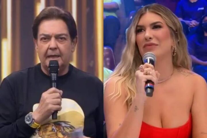 Faustão e Lore Improta Faustão e Lore Improta - Foto: Band