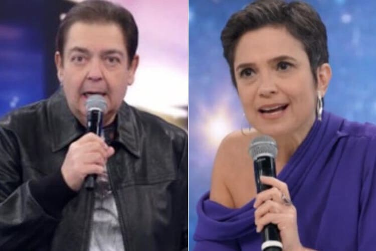 Faustão e Sandra Annenberg