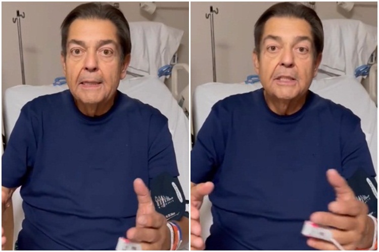 Fausto Silva faz vídeo no hospital e dispara: “Por sorte eu ainda não morri”
