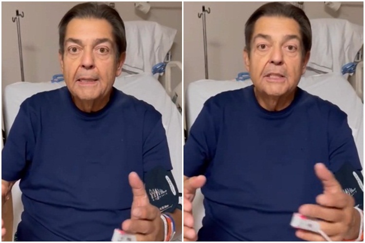 Fausto Silva faz vídeo no hospital e dispara: “Por sorte eu ainda não ...